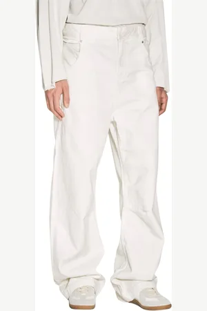 Entire Studios Homme, Jeans, Blanc, Taille: M Jean Large à Taille Moyenne