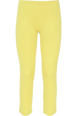 FISICO Femme, Pantalons, Jaune, Taille: 36 FR Pantalon Élégant pour Femmes