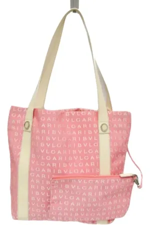 Bvlgari Femme, Pre-owned, Rose, Taille: ONE Size Pre-owned Toile cabas