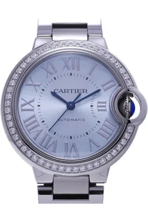 Cartier Femme, Pre-owned, Bleu, Taille: ONE Size Pre-owned Acier inoxydable montres