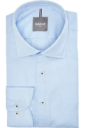 fakts Homme, Chemises, Bleu, Taille: M Chemise Slim Fit Loisirs Homme