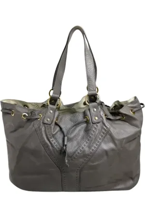 Saint Laurent Femme, Pre-owned, Gris, Taille: ONE Size Pre-owned Cuir sacs-ports-paule