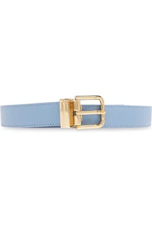 Dolce & Gabbana Femme, Accessoires, Bleu, Taille: 75 CM Ceinture en Cuir