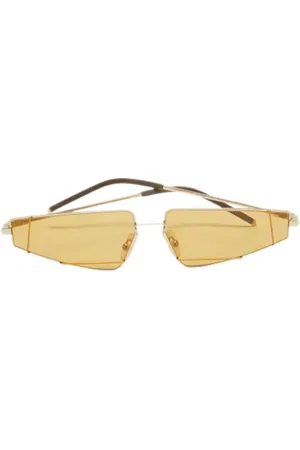 Fendi Femme, Pre-owned, Jaune, Taille: ONE Size Pre-owned Acetate lunettes-de-soleil