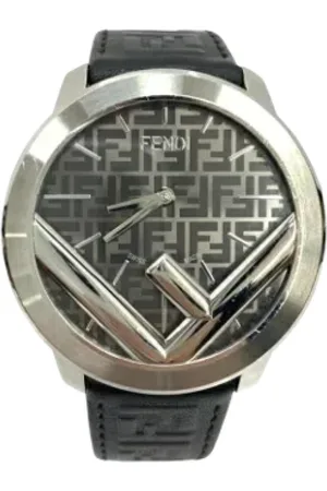 Fendi Homme, Pre-owned, Noir, Taille: ONE Size Pre-owned Tissu montres