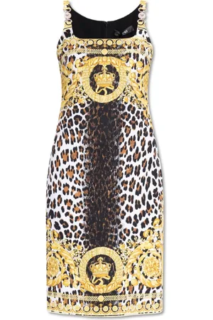 VERSACE Femme, Robes, Multicolore, Taille: 36 FR Robe à motif