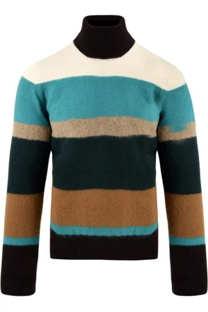 DRUMOHR Homme, Pulls, Multicolore, Taille: M Pull Rouge Multicolore Modèle D8W104Gc
