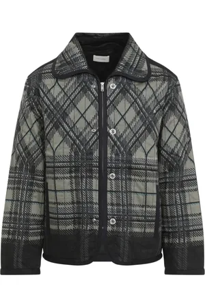 CRAIG GREEN Homme, Vestes, Multicolore, Taille: M Veste à Carreaux Matelassée Noire
