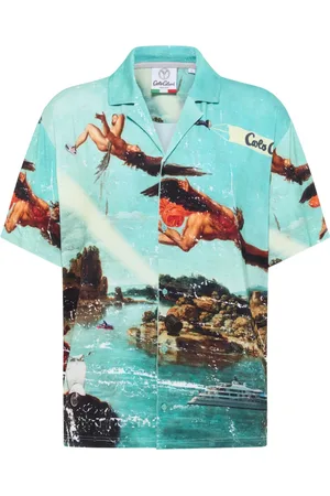 Carlo Colucci Homme, Chemises, Multicolore, Taille: M Chemise Histoire dIcare