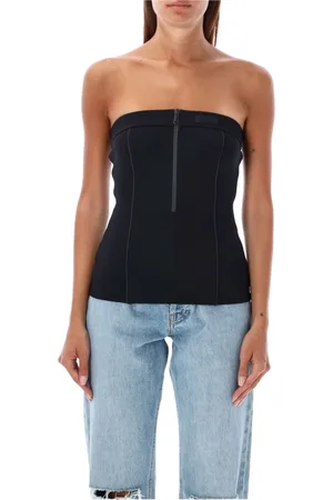 COPERNI Femme, Tops, Noir, Taille: 40 FR Haut bustier noir dos ouvert