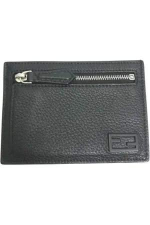 Fendi Homme, Pre-owned, Noir, Taille: ONE Size Pre-owned Cuir petite-maroquinerie