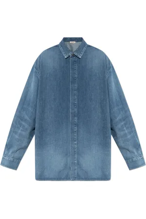 FEAR OF GOD Femme, Blouses et Chemises, Bleu, Taille: 40 FR Chemise en denim