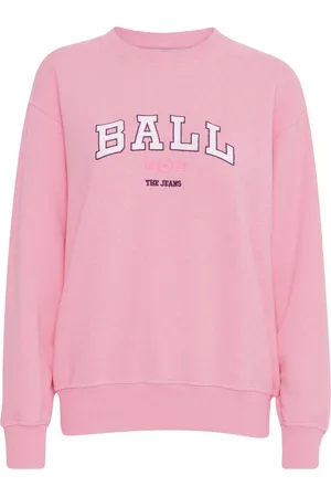 Ball Femme, Sweatshirts et sweats à capuche, Rose, Taille: 38 FR Sweat Sportif avec Broderie Intelligente