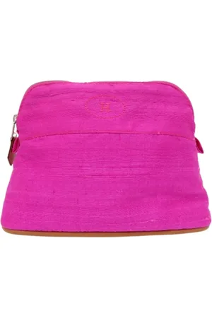 Hermès Femme, Pre-owned, Rose, Taille: ONE Size Pre-owned Soie trousses-de-toilette