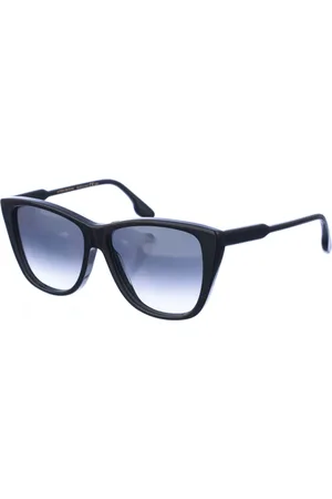 Victoria Beckham Femme, Accessoires, Noir, Taille: ONE Size Lunettes de soleil ovales en acétate avec protection UV