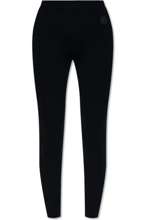 Moncler Femme, Pantalons, Bleu, Taille: 42 FR Leggings côtelés