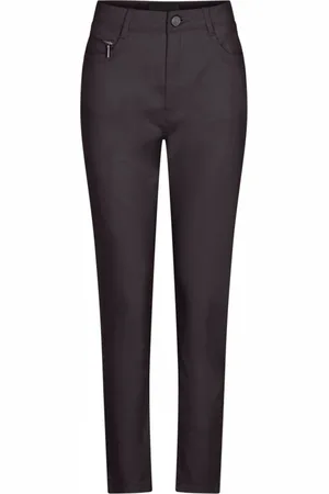 C.ro Femme, Pantalons, Gris, Taille: 50 FR Pantalon Gris Foncé Suzanne avec Détail de Fermeture Éclair