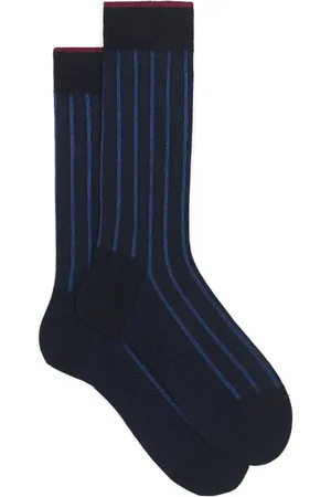 Gallo Homme, Sous-vêtements, Bleu, Taille: L Chaussettes Bleues en Coton Twin-Rib