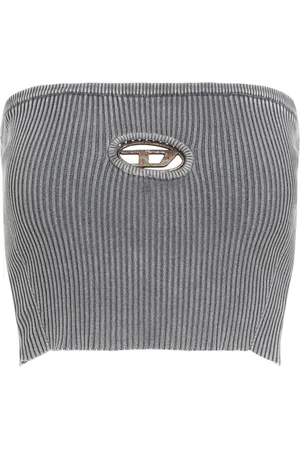 Diesel Femme, Tops, Gris, Taille: 38 FR Haut Gris Aw24 Style Chic