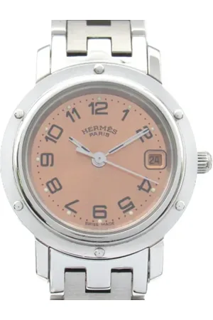 Hermès Femme, Pre-owned, Rose, Taille: ONE Size Pre-owned Acier inoxydable montres