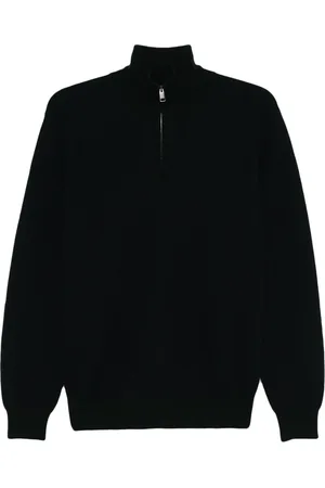 BRIONI Homme, Pulls, Bleu, Taille: L Tricot de luxe en mélange cachemire