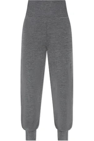 Chloé Femme, Pantalons, Gris, Taille: 38 FR Pantalon en laine