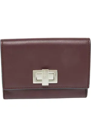 Fendi Femme, Pre-owned, Rouge, Taille: ONE Size Pre-owned Cuir petite-maroquinerie