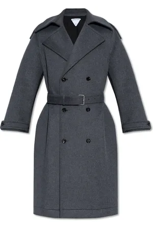 Bottega Veneta Homme, Manteaux, Gris, Taille: M Manteau croisé