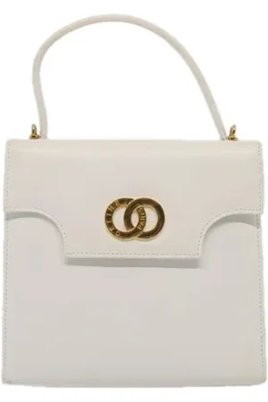 Céline Femme, Pre-owned, Blanc, Taille: ONE Size Pre-owned Cuir sacs-celine