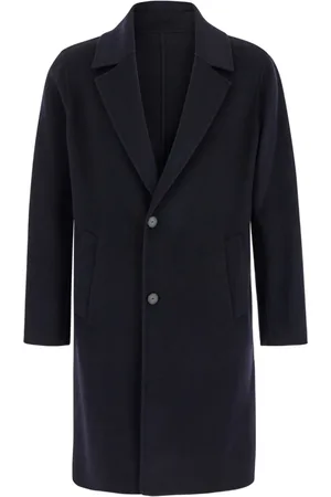 LOW BRAND Homme, Manteaux, Bleu, Taille: M Manteau en Laine Double