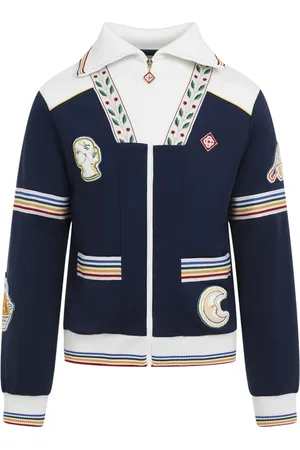 Casablanca Homme, Vestes, Multicolore, Taille: M Veste Bleue pour Homme Aw24