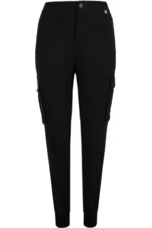 Twin-Set Femme, Pantalons, Noir, Taille: 40 FR Pantalon cargo avec poignets côtelés