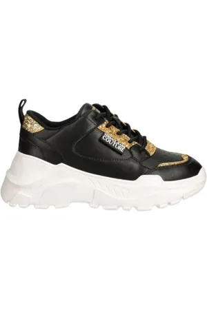 VERSACE Femme, Chaussures, Noir, Taille: 37 EU Baskets Speedtrack pour Femmes