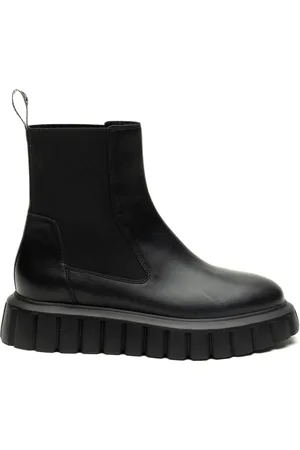 Voile blanche Femme, Chaussures, Noir, Taille: 37 EU Bottes Chelsea Noires Grenelle Nappa