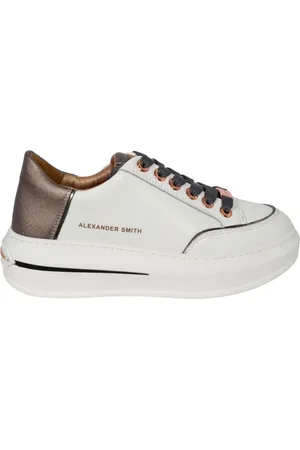Alexander Smith Femme, Chaussures, Blanc, Taille: 41 EU Baskets Femme Lancaster Blanc Argent Foncé