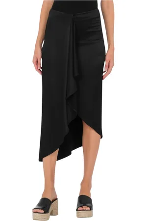 Moschino Femme, Jupes, Noir, Taille: 40 FR Jupe noire avec pli devant