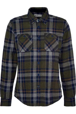 Barbour Homme, Chemises, Multicolore, Taille: L Chemise ajustée Snowcap Olive