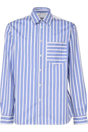 J.W.Anderson Homme, Chemises, Bleu, Taille: M Chemise à Rayures Verticales