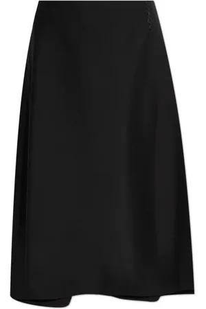 Marni Femme, Jupes, Noir, Taille: 38 FR Jupe avec Surpiqûres Décoratives