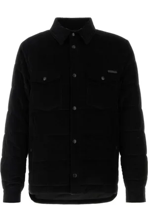 Dolce & Gabbana Homme, Chemises, Noir, Taille: L Veste rembourrée en velours côtelé noir