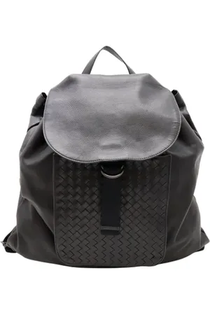 Bottega Veneta Femme, Pre-owned, Noir, Taille: ONE Size Pre-owned Cuir sacs-dos