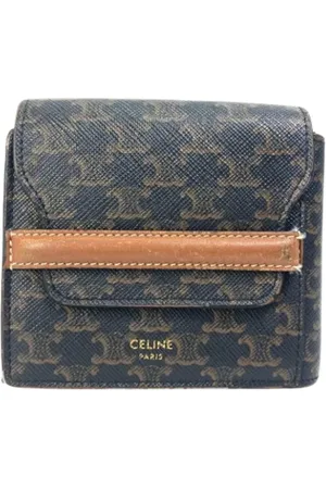 Céline Homme, Pre-owned, Brun, Taille: ONE Size Pre-owned Cuir petite-maroquinerie