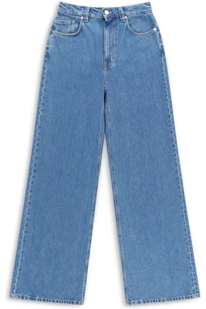Axel Arigato Femme, Jeans, Bleu, Taille: W26 Clara Wide-Leg Jeans