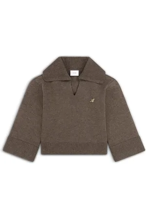 Axel Arigato Femme, Pulls, Brun, Taille: 42 FR Clio Cropped Sweater