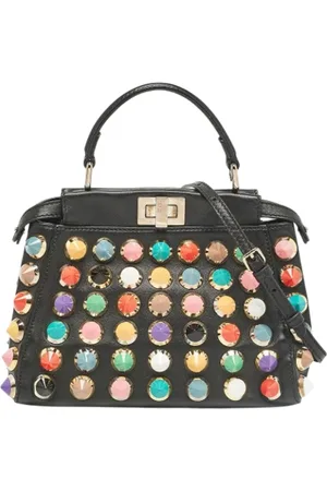 Fendi Femme, Pre-owned, Noir, Taille: ONE Size Pre-owned Cuir sacs-main