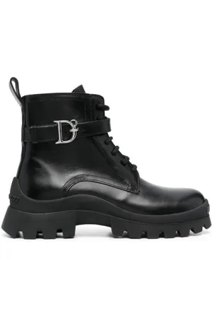 Dsquared2 Femme, Chaussures, Noir, Taille: 41 EU Statement Combat Baskets