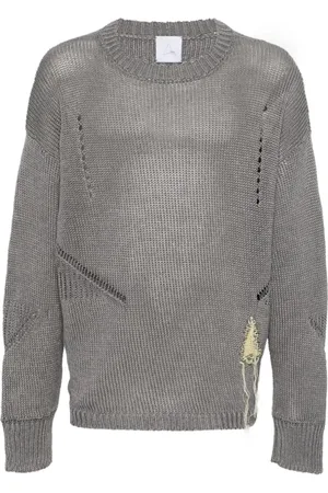 ROA Homme, Pulls, Gris, Taille: M Pull Gris à Chevrons