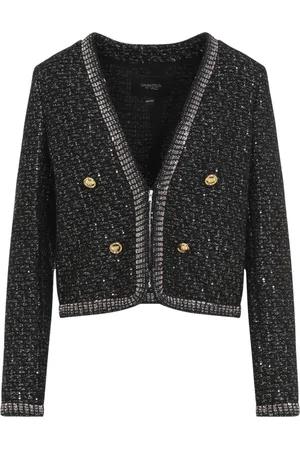 Giambattista Valli Femme, Vestes, Noir, Taille: 38 FR Veste Boucle Noire Argent