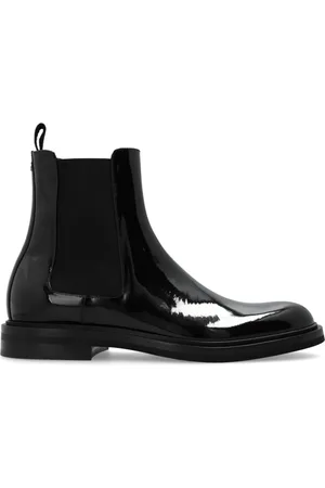 Dolce & Gabbana Homme, Chaussures, Noir, Taille: 41 1/2 EU Bottines en cuir