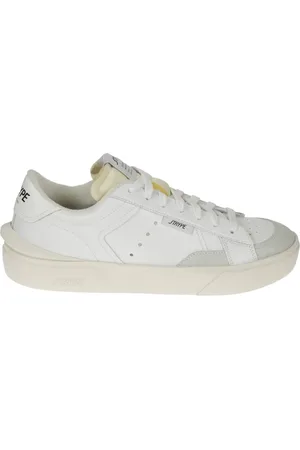 Stryper Homme, Chaussures, Blanc, Taille: 44 EU Baskets en cuir avec finition en daim